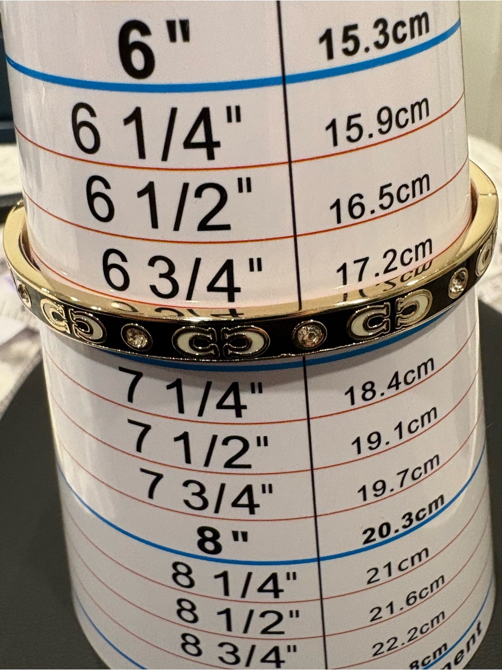 Coach Gold-tone Logo Bangle Bracelet - Picture 5 of 6